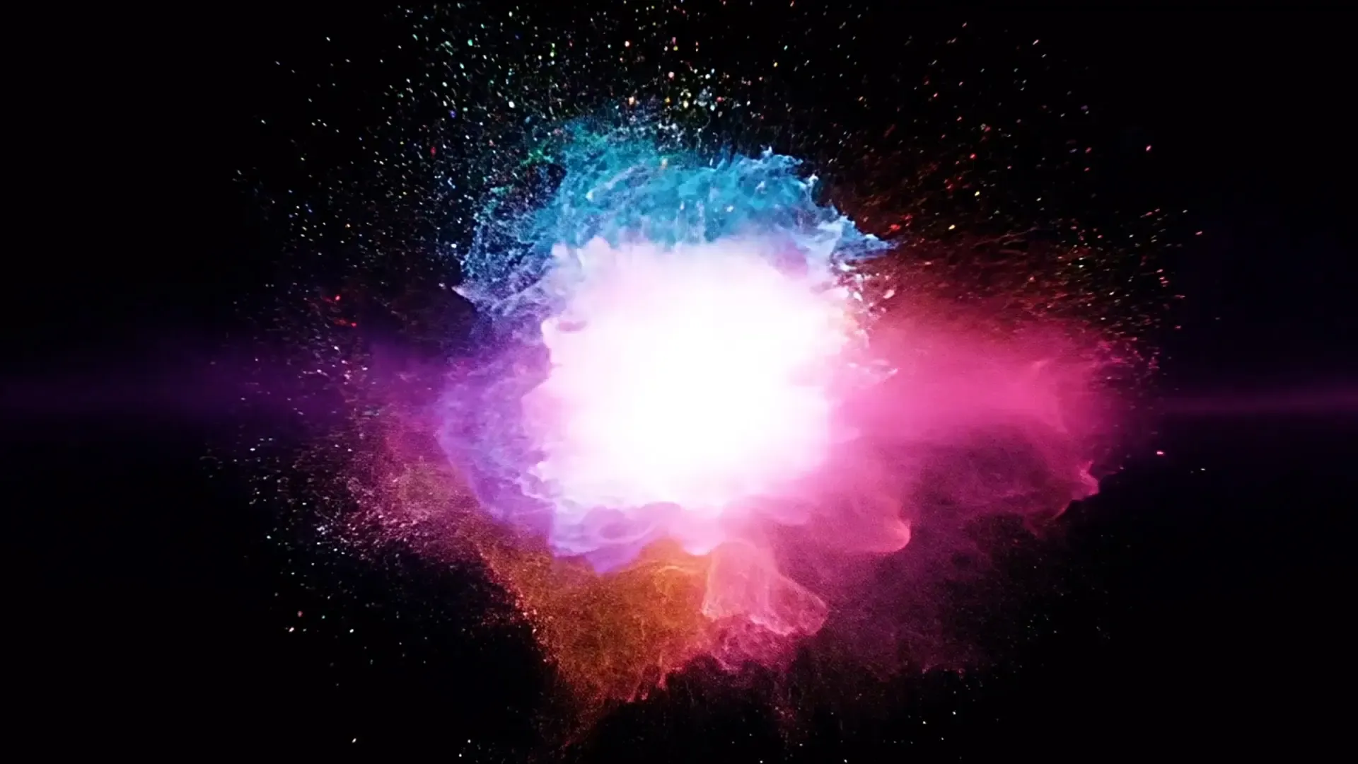 Intergalactic Nebula Burst Overlay for Creative Logo Animation